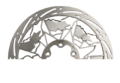 MTB Victoria logo of disc rotor with Victoria cutouts