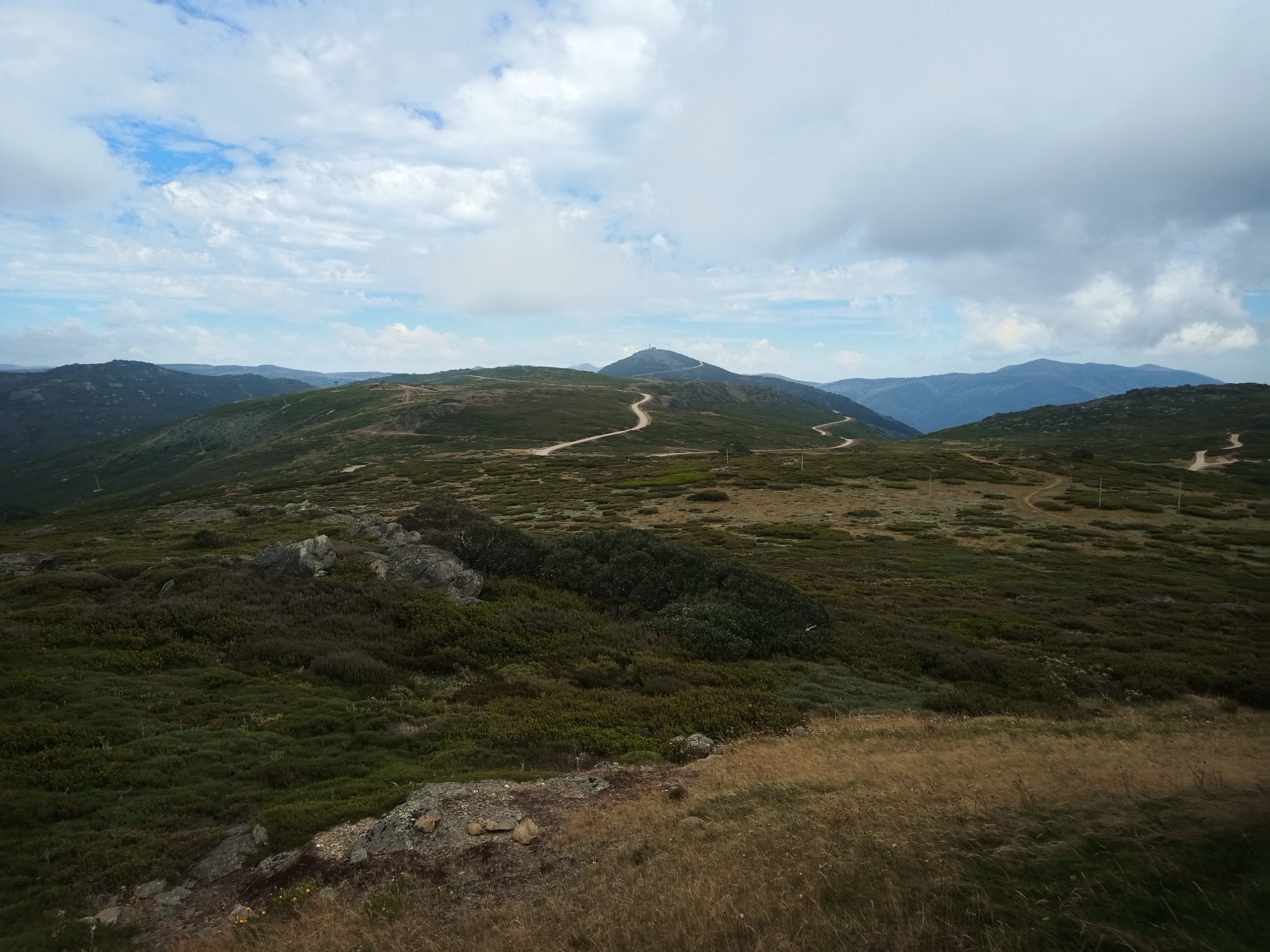 MTB Trails heading into the distance in mountains at Falls Creek