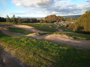 Berms and rollers on the tracks at Haunted Hills