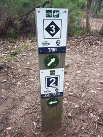 Signpost to Black Trig Track at Blores Hill